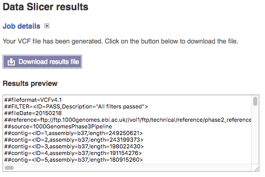 data slicer output